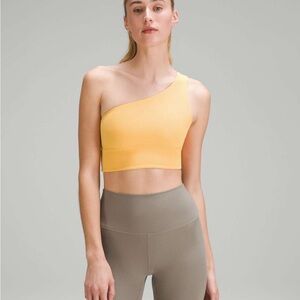 Lululemon Align Asymmetrical Bra *Light Support A/B Cup Mango Dream Size 6 Yoga